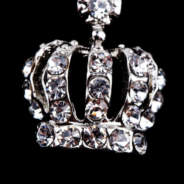 Crown Rhinestone Belly Button Piercing