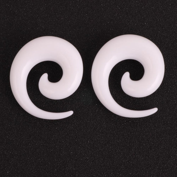 Acrylic Ear Spiral Plugs Earring Tunnel Expander
