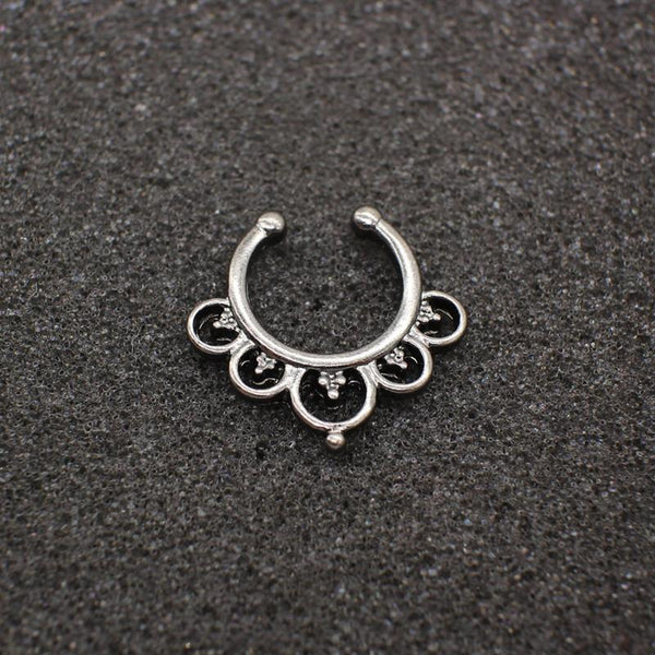 New fashion Crystal Black Piercing Nose Ring