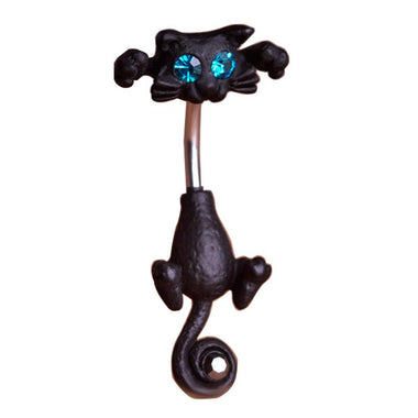 Customized Cat Piercing Belly Button Piercing