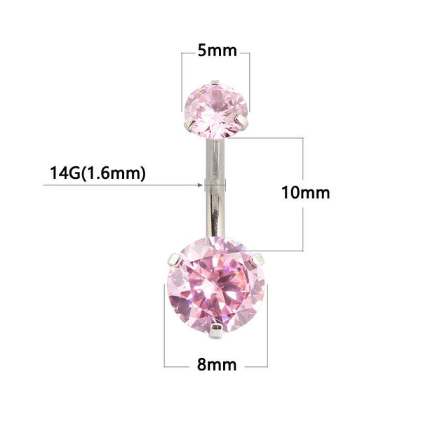 Jeweled Style Belly Button Ring