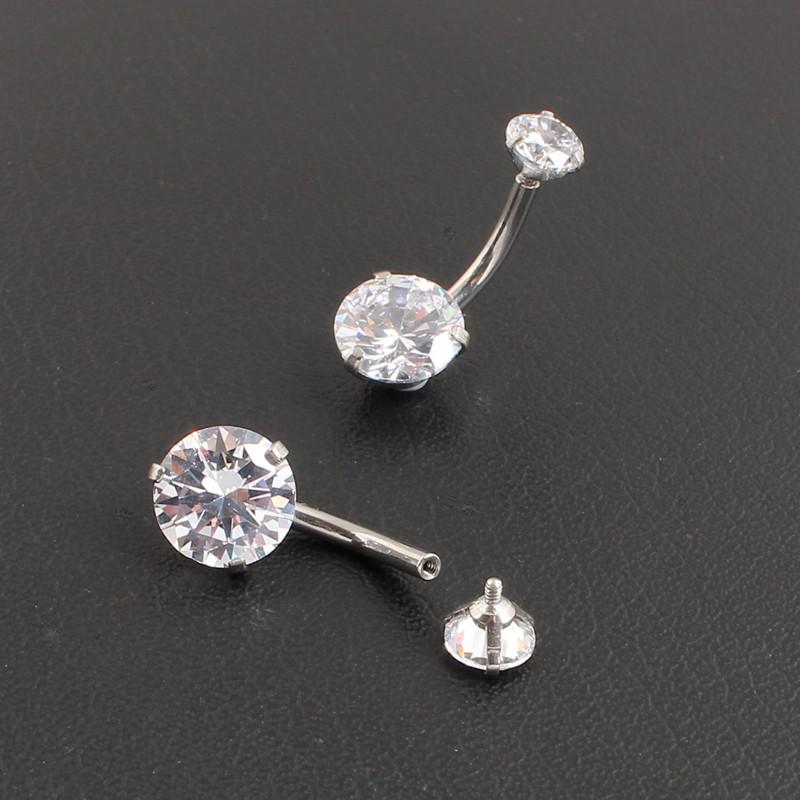 Jeweled Style Belly Button Ring